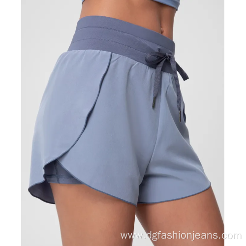 Vintage Nylon Shorts Yoga Polyester Running Shorts Women